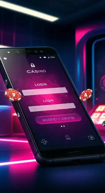 Interface de connexion mobile du Casino Magical Spin affichant les champs d'identifiant et de mot de passe avec l'option de connexion rapide.